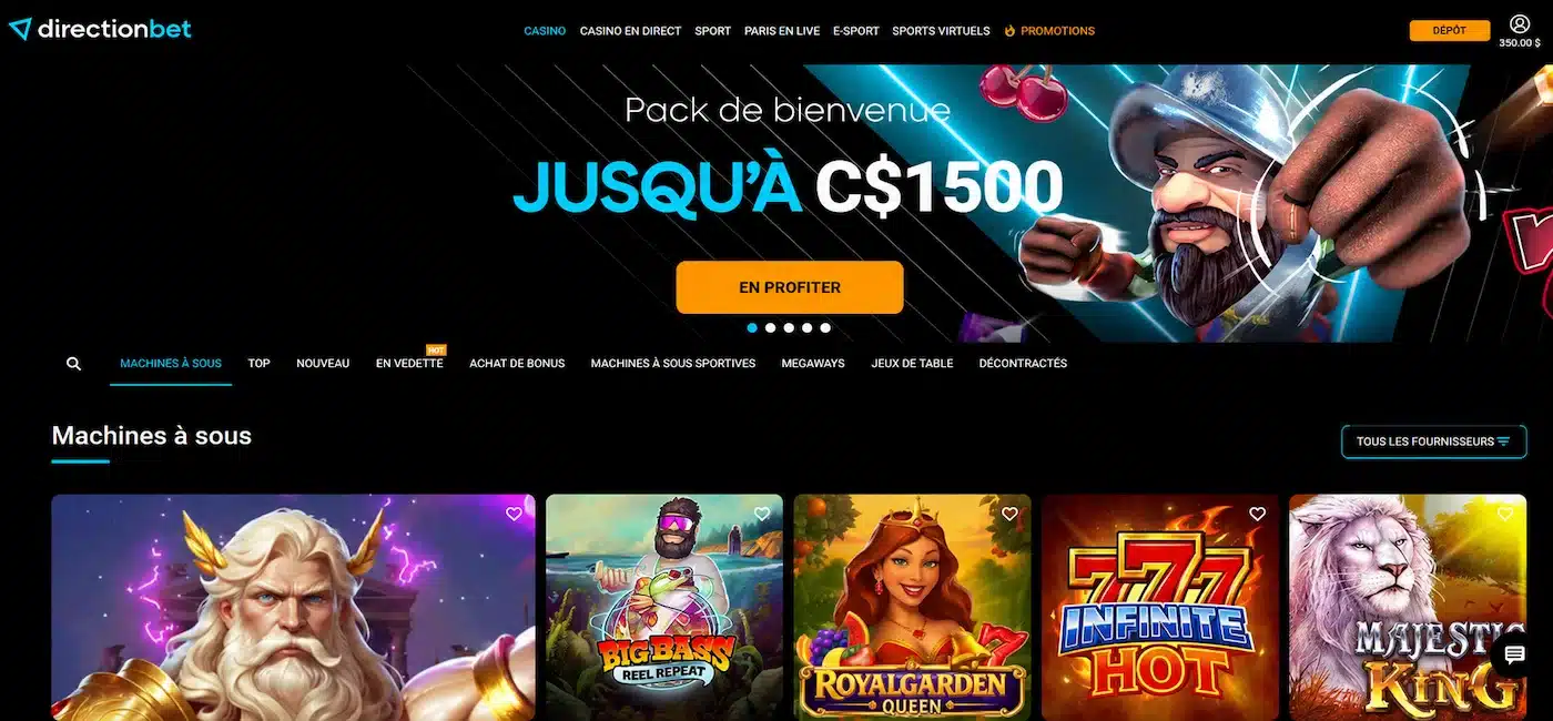 Directionbet Casino Seite